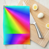 ネオン虹プリズム キッチンタオル (四つ折り)