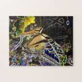 ネオン蝶 ジグソーパズル (横)