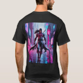 ネオン街並みの源氏 Tシャツ (裏面)