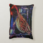 ネオン街並みサイバーパンクスパロウ アクセントクッション (裏面(縦))