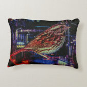 ネオン街並みサイバーパンクスパロウ アクセントクッション (裏面)