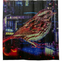 ネオン街並みサイバーパンクスパロウ