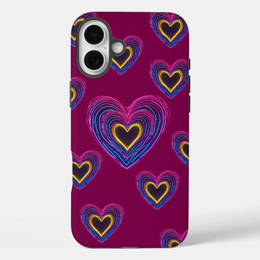 ネオン解剖学ハートiPhone/iPadケース Case-Mate iPhoneケース (裏面)