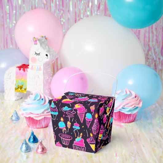 ネオン誕生日スイーツ フェイバーボックス (パーティー)