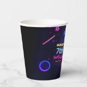 ネオン誕生日パーティーユニコーンマジカル 紙コップ (正面)