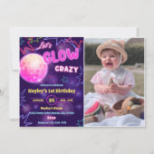 ネオン誕生日パ熱狂するーテカラフルィー 招待状 (正面)