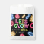 ネオン誕生日レー熱狂するザーパーティーを輝かせよう フェイバーバッグ (正面)