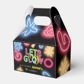 ネオン誕生日レー熱狂するザーパーティーを輝かせよう フェイバーボックス (裏面サイド)