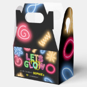 ネオン誕生日レー熱狂するザーパーティーを輝かせよう フェイバーボックス (オープン)