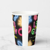 ネオン誕生日レー熱狂するザーパーティーを輝かせよう 紙コップ (右)