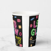ネオン誕生日レー熱狂するザーパーティーを輝かせよう 紙コップ (右)