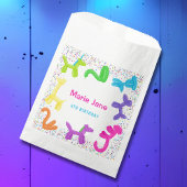 ネオン誕生日動物風船紙プレート フェイバーバッグ