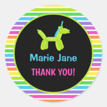 ネオン誕生日動物風船