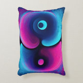 ネオン調和:モダン陰陽の解釈 アクセントクッション (正面(垂直))