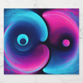 ネオン調和:モダン陰陽の解釈 スパークリングワインラベル (シングルラベル)