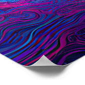 ネオン調和:モダン陰陽の解釈 ポスター (角)