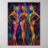 ネオン輝き – 未来的な輝きの3つのミューズ ポスター (正面)