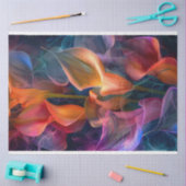 ネオン透光カルラリリーのデコパージュ 薄葉紙 (クラフト)