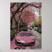 ネオン通りアートポスター – 深い河のアーバングラフィティ ポスター (正面)