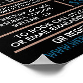 ネオン野球こうもり&ギアベースボールキャンプアドト ポスター (角)