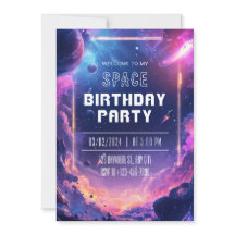 ネオン銀河スペース誕生日パーティー