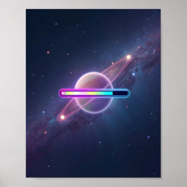 ネオン銀河ローディング惑星 ポスター