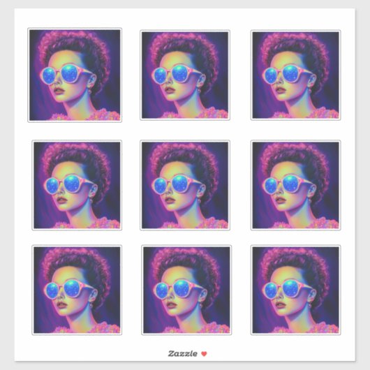 ネオン銀河系グラマー シール (シート)