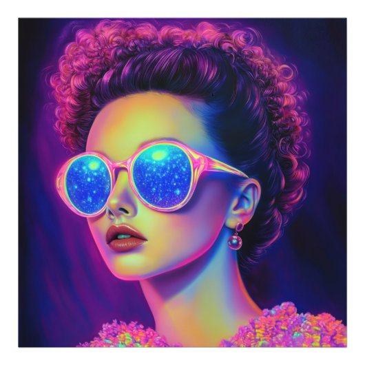 ネオン銀河系グラマー フォトプリント            (正面)