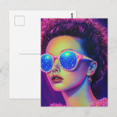 ネオン銀河系グラマー ポストカード (正面/裏面)