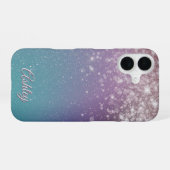 ネオン銀河系勾配 iPhone 16ケース (裏面横)