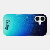 ネオン銀河系勾配 iPhone 16ケース (裏面横)