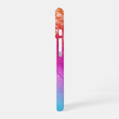 ネオン銀河系勾配 iPhone 16ケース (左側面)