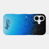 ネオン銀河系勾配 iPhone 16ケース (裏面横)