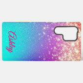 ネオン銀河系勾配 SAMSUNG GALAXYケース (裏面横)