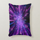 ネオン銀河系宇宙抽象芸術背景 アクセントクッション (正面(垂直))