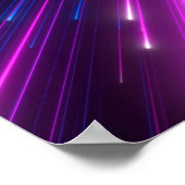 ネオン銀河系宇宙抽象芸術背景 ポスター (角)