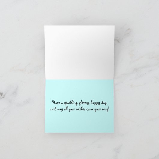 ネオン離れハッピーバースデーカード カード (内部)