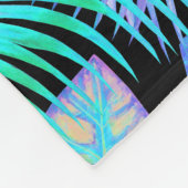 ネオン離れ熱帯 フリースブランケット (角)