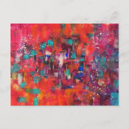 ネオン雨 ポストカード (正面)