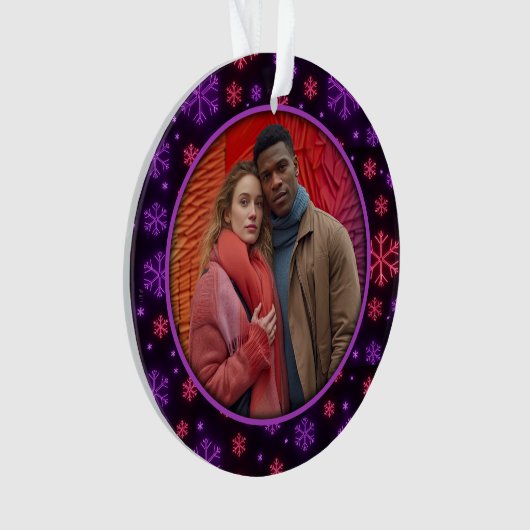 ネオン雪 オーナメント (正面)