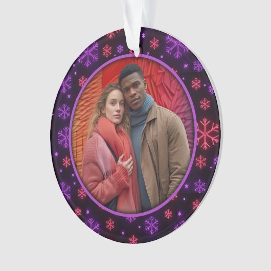 ネオン雪 オーナメント (正面)