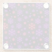 ネオン雪 ガラスコースター (裏面)