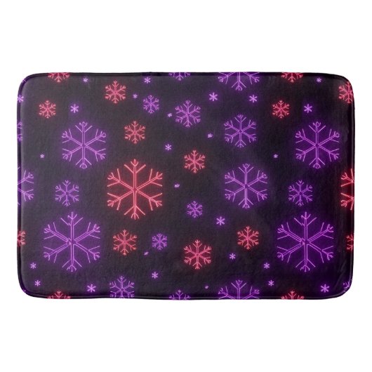 ネオン雪 バスマット (正面)