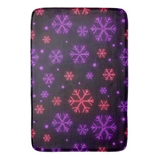 ネオン雪 バスマット (正面縦)