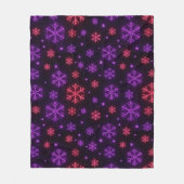 ネオン雪 フリースブランケット (正面)