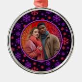 ネオン雪 メタルオーナメント (正面)