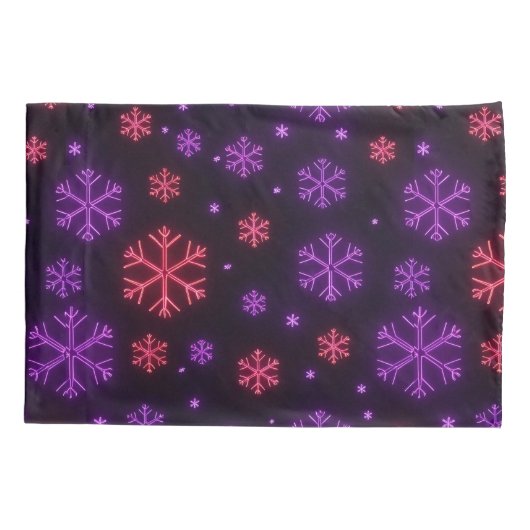 ネオン雪 枕カバー (裏面-左)