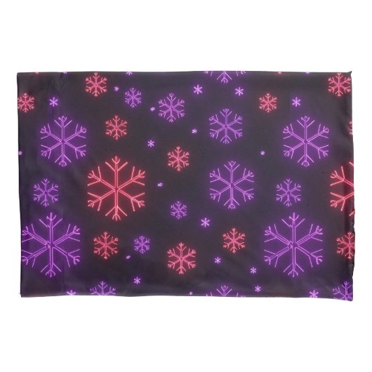 ネオン雪 枕カバー (正面左)