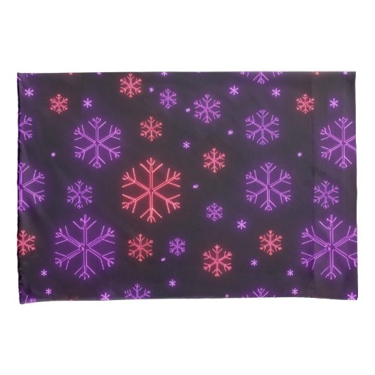 ネオン雪 枕カバー (正面右)