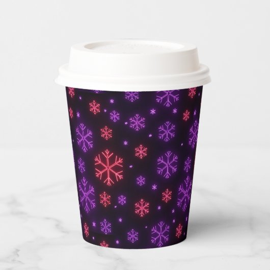 ネオン雪 紙コップ (左)